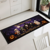 Custom Haunted Home Runner Rug - Personalized Halloween Decor Gifts For For Mom, Dad, Brother, Sister - Our Spooky Family Resides Here
