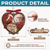 Custom Photo Wooden Ornament With Tag - Personalized Christmas Memorial Sympathy Gifts For Loss Of Mom, Dad - Your Memory Walks With Us