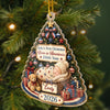 Custom First Christmas Acrylic Ornament - Personalized America 250th Anniversary Christmas Gifts For New Moms, New Dads, New Parents - Our Patriotic Little Miracle Baby