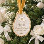 Custom First Christmas Oyster-Shaped Ornament - Personalized Anniversary Christmas Wedding Gifts For Couple - Sweetest Christmas With You