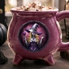 Custom Witchy Cauldron Coffee Mug - Personalized Halloween Gifts For Witch, Wife, Daughter, Besties, Sisters, Granddaughter, Grandma, Mom, Yourself - Starry Night, Witchy Mind