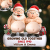 Custom Dual Squishy Belly Ornament – Personalized  Anniversary Christmas Wedding Gifts For Husband And Wife, Him And Her - Jolly Bellies, Lifetime Laughs