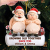 Custom Dual Squishy Belly Ornament – Personalized  Anniversary Christmas Wedding Gifts For Husband And Wife, Him And Her - Jolly Bellies, Lifetime Laughs