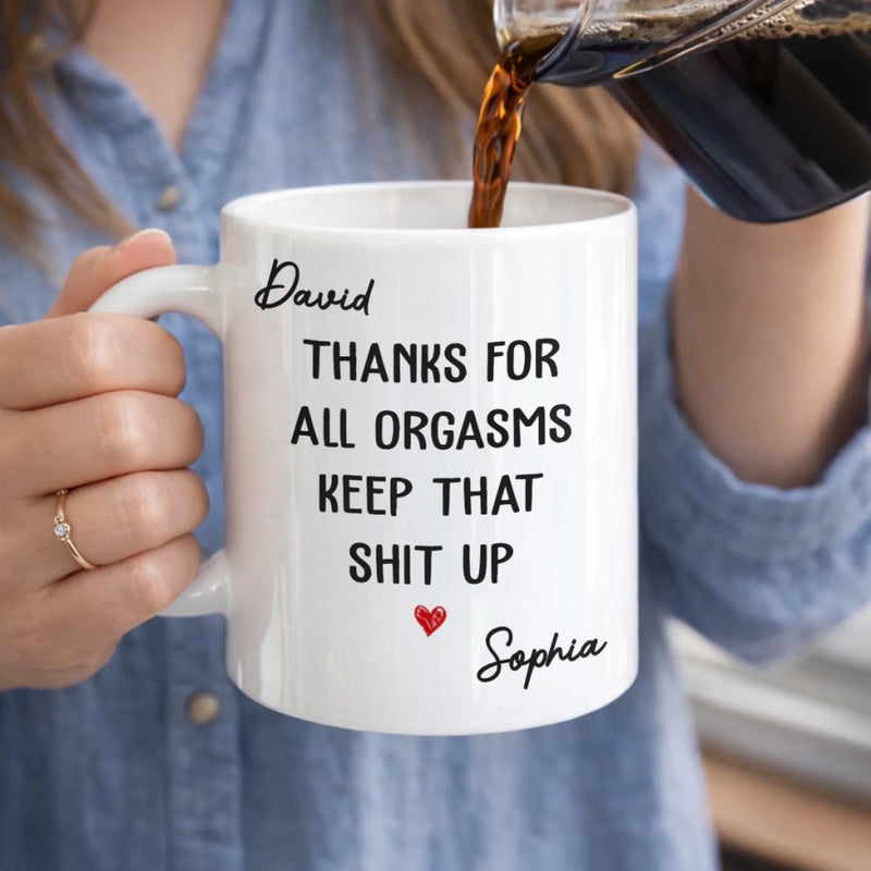 Custom Photo Squishy Mug - Personalized Anniversary Wedding Gifts For Husband And Wife, Him And Her - Spicing Up Married Life