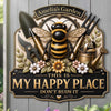 Custom Shaped Metal Sign - Personalized Birthday Garden Gifts For Gardeners - Bloom Where You Are Planted