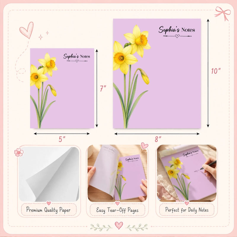 Custom Notepad - Personalized Birthday Gifts For Wife, Daughter, Besties, Sisters, Granddaughter, Grandma, Mom, Yourself - Be Your Own Kind Of Magic