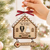 Custom First Christmas Wooden Ornament With Tag - Personalized Anniversary Christmas Wedding Gifts For Husband And Wife, Him And Her - The Best Is Yet To Come