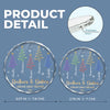 Custom Circle Glass Ornament - Personalized Christmas Birthday Gifts For Mom, Dad, Brother, Sister - Linked By Endless Love