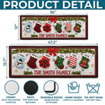 Custom Runner Rug - Personalized Christmas Birthday Gifts For Mom, Dad, Brother, Sister - Love Brings Us Home