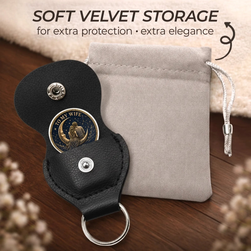 Custom Pocket Hug - Personalized Anniversary Wedding Gifts For Husband And Wife, Him And Her - To My Wife, My Whole World