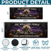 Custom Haunted Home Runner Rug - Personalized Halloween Decor Gifts For Mom, Dad, Brother, Sister - Fright Night Family Fun