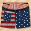 Custom Funny Patriotic Men Swim Trunks - Personalized Summer Vacation And Travel Gifts For Husband, Son, Grandson, Brother, Grandpa, Dad, Yourself - Beach Better Have My Drink