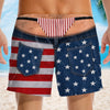 Custom Funny Patriotic Men Swim Trunks - Personalized Summer Vacation And Travel Gifts For Husband, Son, Grandson, Brother, Grandpa, Dad, Yourself - Beach Better Have My Drink
