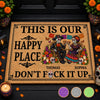Custom Day Of The Dead Home Decor Decorative Mat - Personalized  Anniversary Wedding Gifts For Husband And Wife, Him And Her - Love You To Death