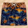 Custom Funny Patriotic Men Swim Trunks - Personalized Summer Vacation And Travel Gifts For Husband, Son, Grandson, Brother, Grandpa, Dad, Yourself - Gone Coastal Again