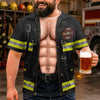 Custom Funny T-shirt - Personalized Birthday Gifts For Husband, Son, Grandson, Brother, Grandpa, Dad, Yourself - Firefighter In Action Mode