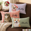 Custom Photo Woven Pillow - Personalized Birthday Gifts For Dog Cat Lovers, Dog Dad And Mom, Cat Owners - Pawsitive Vibes Only