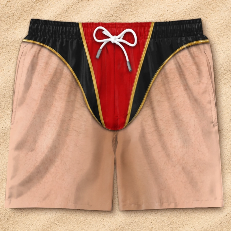Custom Funny Men Swim Trunks - Personalized Birthday Gifts For Husband, Son, Grandson, Brother, Grandpa, Dad, Yourself - Sandy Toes Chill Mode