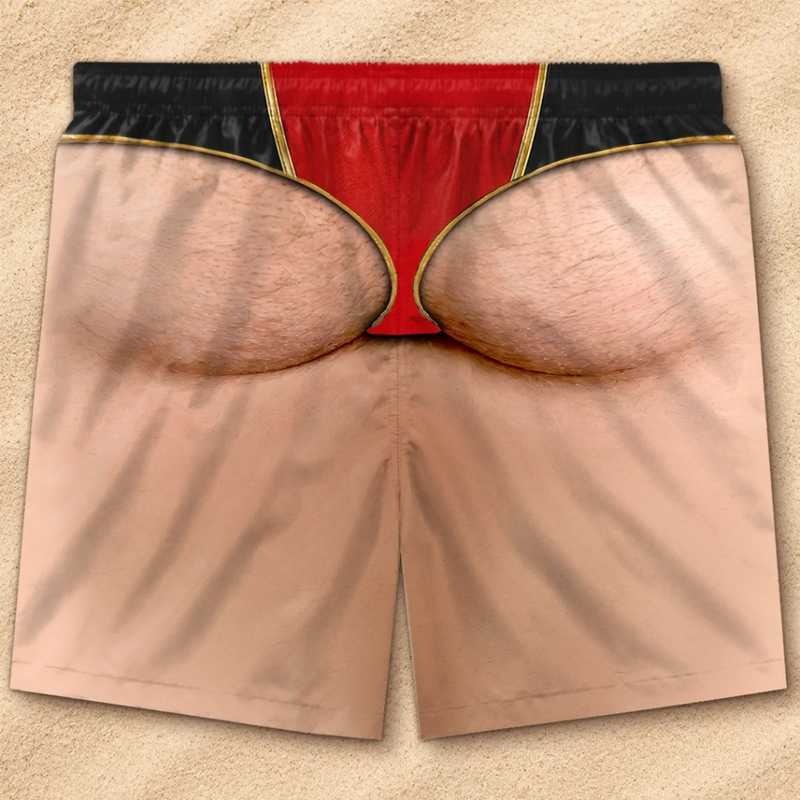 Custom Funny Men Swim Trunks - Personalized Birthday Gifts For Husband, Son, Grandson, Brother, Grandpa, Dad, Yourself - Sandy Toes Chill Mode