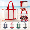 Custom Canvas Tote Bag - Personalized Summer Vacation And Travel Gifts For Mom, Dad, Brother, Sister - Sea Days Best Days