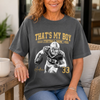 Custom Photo America Football Comfort T-Shirt - Personalized Birthday Gifts For Mom, Dad, America Football Lovers, Sports Fans, Sports Lovers - Game Day Runs In My Veins