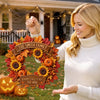 Custom Wood Sign - Personalized Halloween Decor Birthday Gifts For Mom, Dad, Brother, Sister - Warm Fall Sunshine Welcome