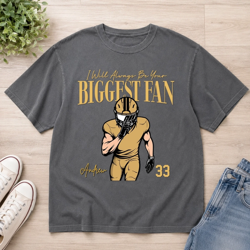 Custom America Football Comfort T-Shirt - Personalized Birthday Gifts For America Football Lovers, Sports Fans, Sports Lovers - Cheering For You Always