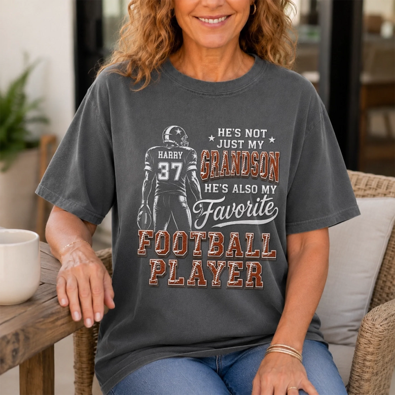 Custom America Football Comfort T-Shirt - Personalized Birthday Gifts For America Football Lovers, Sports Fans, Sports Lovers - Forever Cheering You On