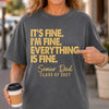 Custom Comfort T-Shirt - Personalized Graduation Gifts For Him, Her - Keeping It Together Barely Fine