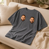 Custom Photo Comfort T-Shirt - Personalized Anniversary Wedding Gifts For Husband And Wife, Him And Her - Side By Side For Life