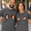 Custom Photo Comfort T-Shirt - Personalized Anniversary Wedding Gifts For Husband And Wife, Him And Her - Side By Side For Life