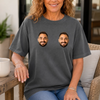Custom Photo Comfort T-Shirt - Personalized Anniversary Wedding Gifts For Husband And Wife, Him And Her - Side By Side For Life