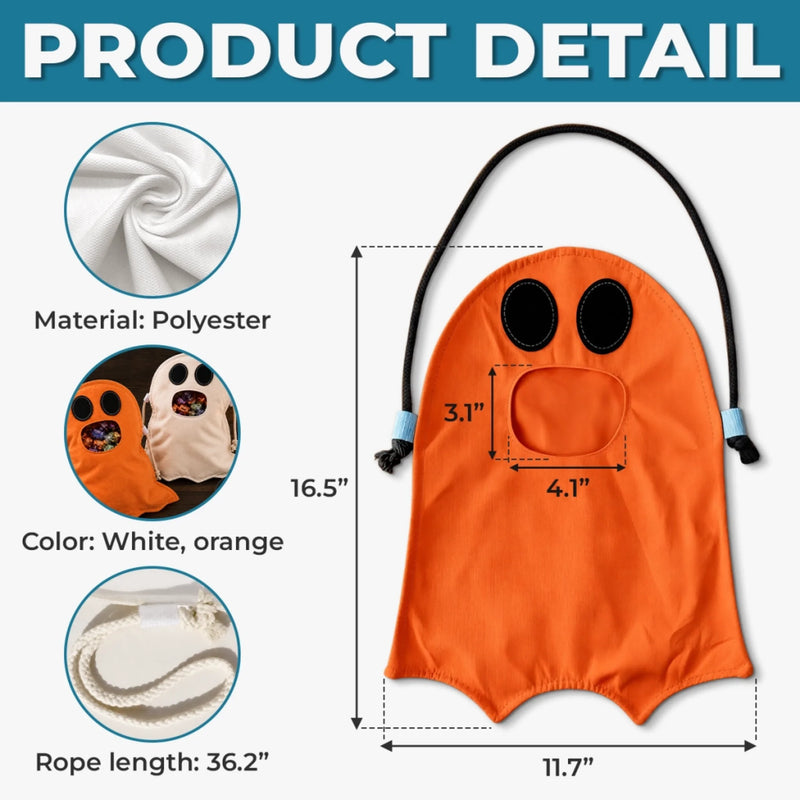 Custom Ghost Bag - Personalized Halloween  Birthday Gifts For Kids - Boo Is My Favorite Mood
