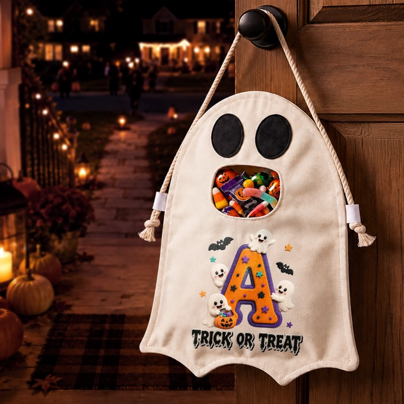 Custom Ghost Bag - Personalized Halloween  Birthday Gifts For Kids - Little Spook Big Smile