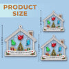 Custom Long Distance Acrylic Ornament - Personalized Christmas Birthday Gifts For Mom, Dad, Brother, Sister - Love Keeps Us Together Always