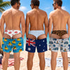 Custom Funny Men Swim Trunks - Personalized Birthday Gifts For Husband, Son, Grandson, Brother, Grandpa, Dad, Yourself - Beach Please