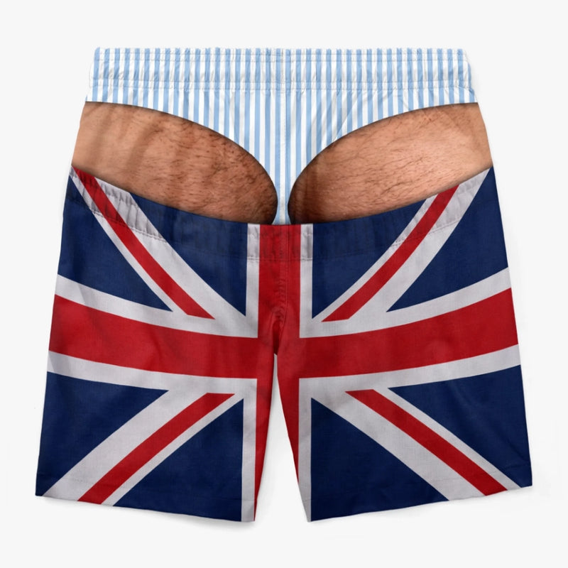 Custom Funny Men Swim Trunks - Personalized Birthday Gifts For Husband, Son, Grandson, Brother, Grandpa, Dad, Yourself - Gone Coastal