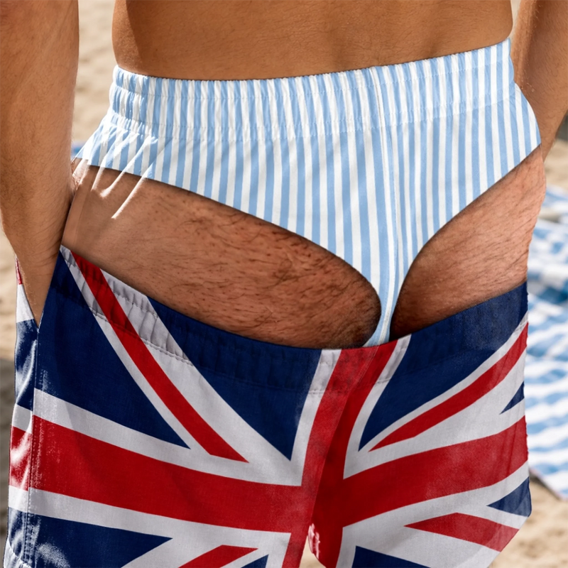 Custom Funny Men Swim Trunks - Personalized Birthday Gifts For Husband, Son, Grandson, Brother, Grandpa, Dad, Yourself - Gone Coastal