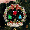 Custom Long Distance Acrylic Ornament - Personalized Christmas Birthday Gifts For Mom, Dad, Brother, Sister - No Distance Too Far Today
