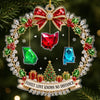 Custom Long Distance Acrylic Ornament - Personalized Christmas Birthday Gifts For Mom, Dad, Brother, Sister - No Distance Too Far Today