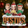 Custom Acrylic Ornament - Personalized Best Friend Christmas Birthday Gifts For Women, Besties, Sisters, BFF - Our Favorite Squad Season