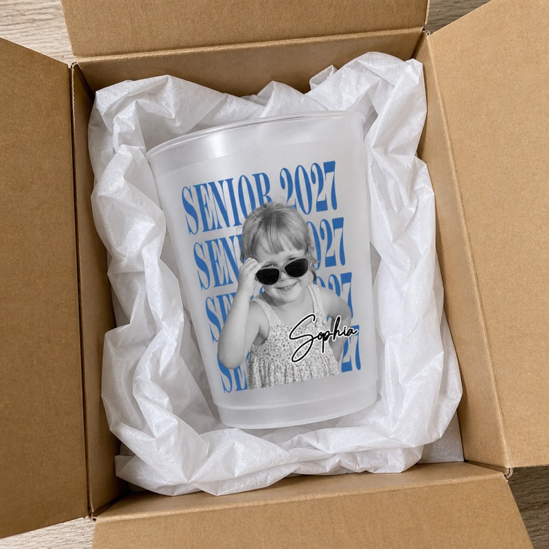 Custom Photo Graduation Cups - Personalized Graduation Gifts For Him, Her - Chasing Dreams, Catching Success