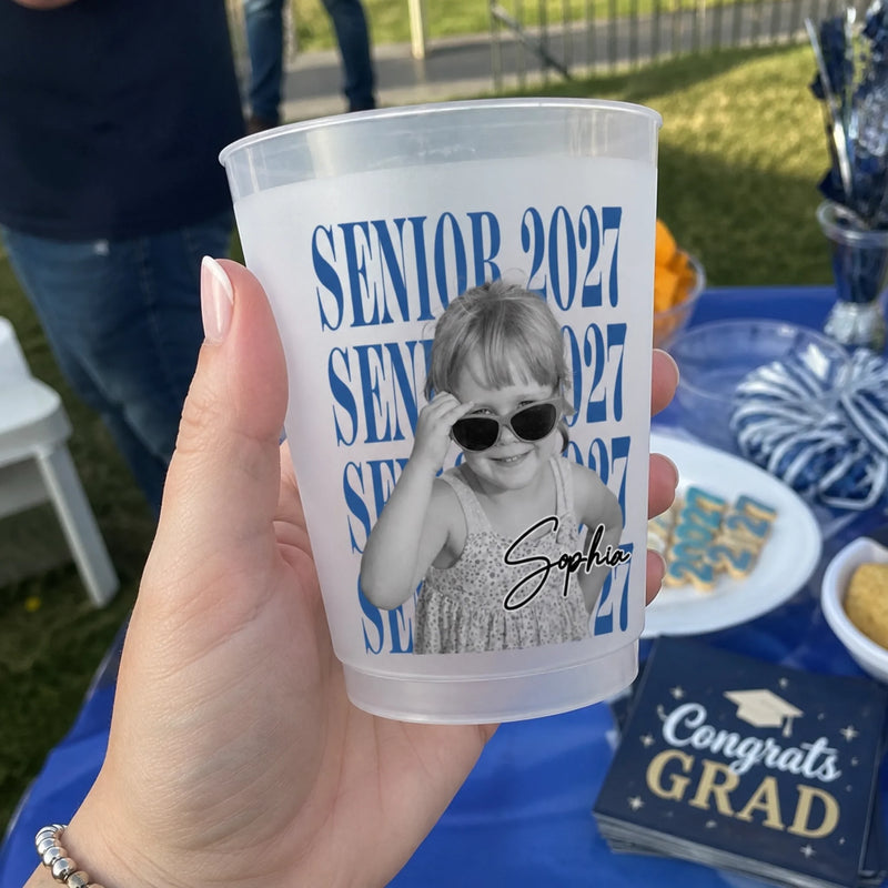 Custom Photo Graduation Cups - Personalized Graduation Gifts For Him, Her - Chasing Dreams, Catching Success