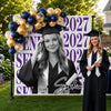 Custom Photo Graduation Backdrop - Personalized Graduation Gifts For Him, Her - From Little Dreams To Big Achievements
