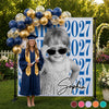 Custom Photo Graduation Backdrop - Personalized Graduation Gifts For Him, Her - From Little Dreams To Big Achievements