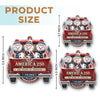 Custom Acrylic Ornament - Personalized America 250th Anniversary Christmas Gifts For Mom, Dad, Brother, Sister - United In Freedom Always