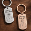 Custom Photo Engraved Keyring - Personalized  Memorial Sympathy Gifts For Loss Of Mom, Dad - Your Love Still Guides Me