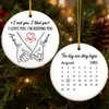 Custom Double-Sided Ceramic Ornament - Personalized Anniversary Wedding Gifts For Husband And Wife, Him And Her - Where Our Love Story First Began