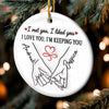 Custom Double-Sided Ceramic Ornament - Personalized Anniversary Wedding Gifts For Husband And Wife, Him And Her - Where Our Love Story First Began