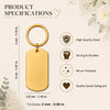Custom Photo Engraved Keyring - Personalized Birthday Gifts For Mom, Dad - Safe Travels Always